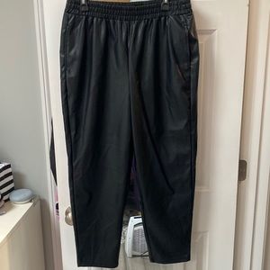 NWT Fabletics Vegan Leather Joggers